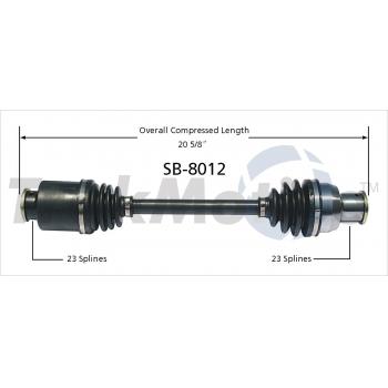 1993 Subaru Loyale CV Axle Shaft Rear Left TrakMotive SB8012 image 1 of 3