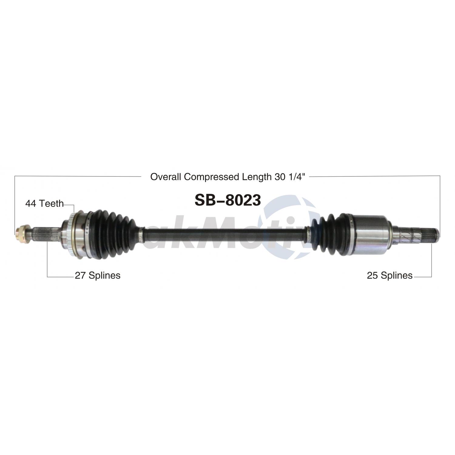TrakMotive SB8023 - CV Axle Shaft TrakMotive SB8023 CV Axle Shaft product image 1 of 3