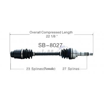 1994 Subaru Justy CV Axle Shaft Front Left TrakMotive SB8027 image 1 of 3
