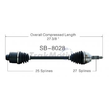 1994 Subaru Justy CV Axle Shaft Rear Left TrakMotive SB8028 image 1 of 3