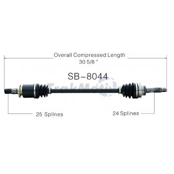 2006 Subaru Impreza CV Axle Shaft Rear Left TrakMotive SB8044 image 1 of 3