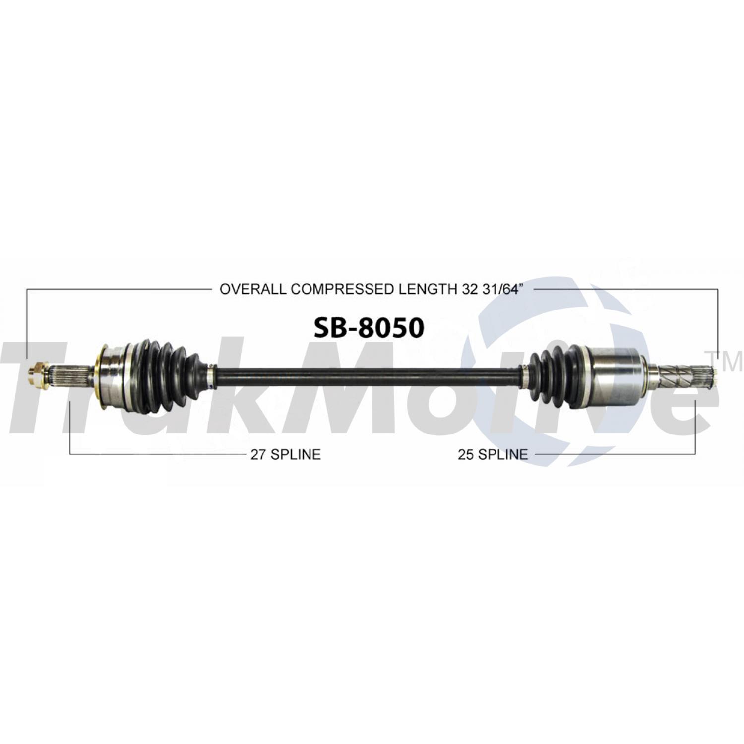 TrakMotive SB8050 - CV Axle Shaft TrakMotive SB8050 CV Axle Shaft product image 1 of 3