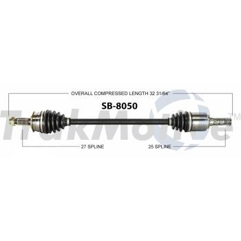 2014 Subaru Tribeca CV Axle Shaft Front Left TrakMotive SB8050 image 1 of 3