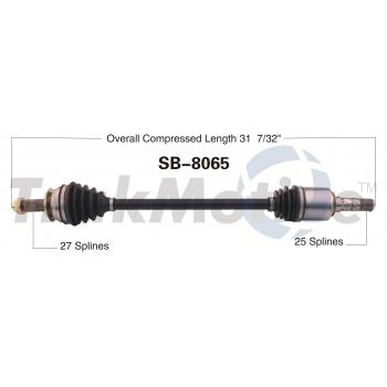2014 Subaru Impreza CV Axle Shaft Front Left TrakMotive SB8065 image 1 of 3