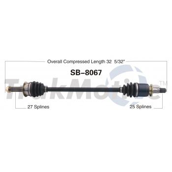 2014 Subaru Tribeca CV Axle Shaft Rear Left TrakMotive SB8067 image 1 of 3