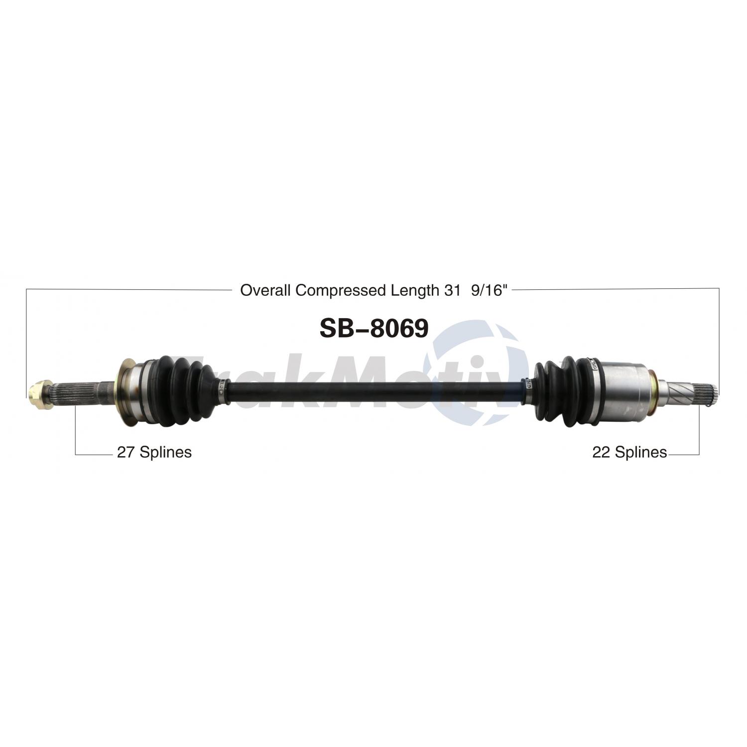 TrakMotive SB8069 - CV Axle Shaft TrakMotive SB8069 CV Axle Shaft product image 1 of 3