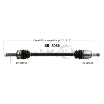 2012 Subaru Legacy CV Axle Shaft