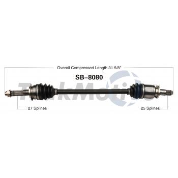 2014 Subaru Outback CV Axle Shaft Rear Left TrakMotive SB8080 image 1 of 3