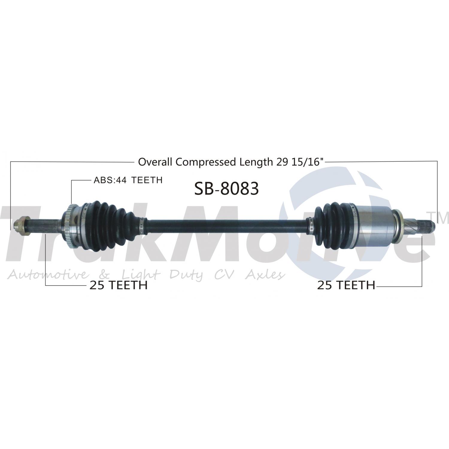 TrakMotive SB8083 - CV Axle Shaft TrakMotive SB8083 CV Axle Shaft product image 1 of 3