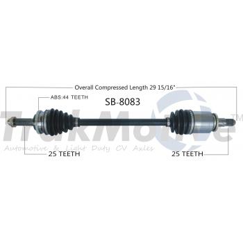 2004 Subaru Outback CV Axle Shaft Rear Left TrakMotive SB8083 image 1 of 3