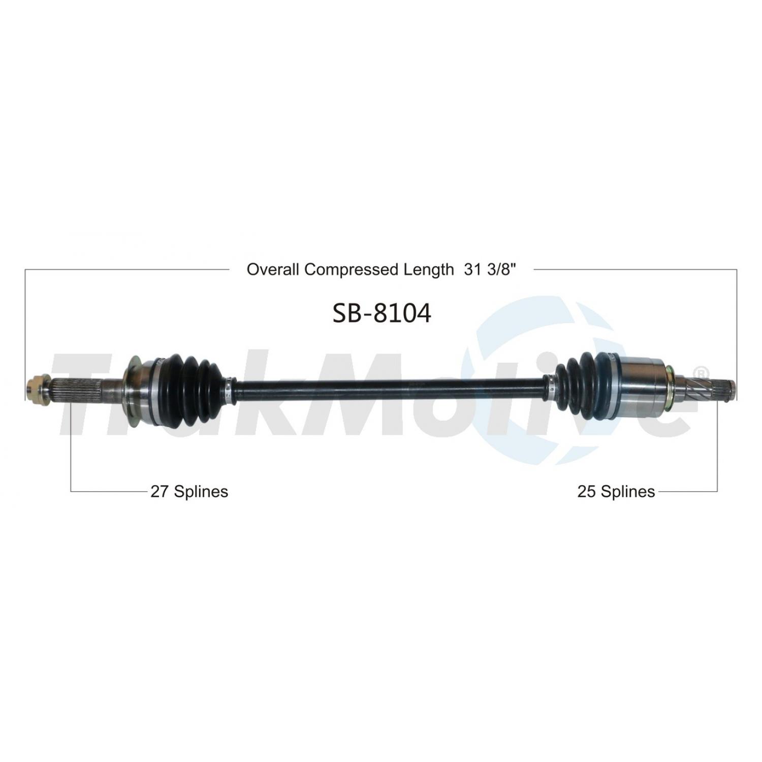 TrakMotive SB8104 - CV Axle Shaft TrakMotive SB8104 CV Axle Shaft product image 1 of 3