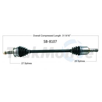 2014 Subaru Impreza CV Axle Shaft Front Left TrakMotive SB8107 image 1 of 3