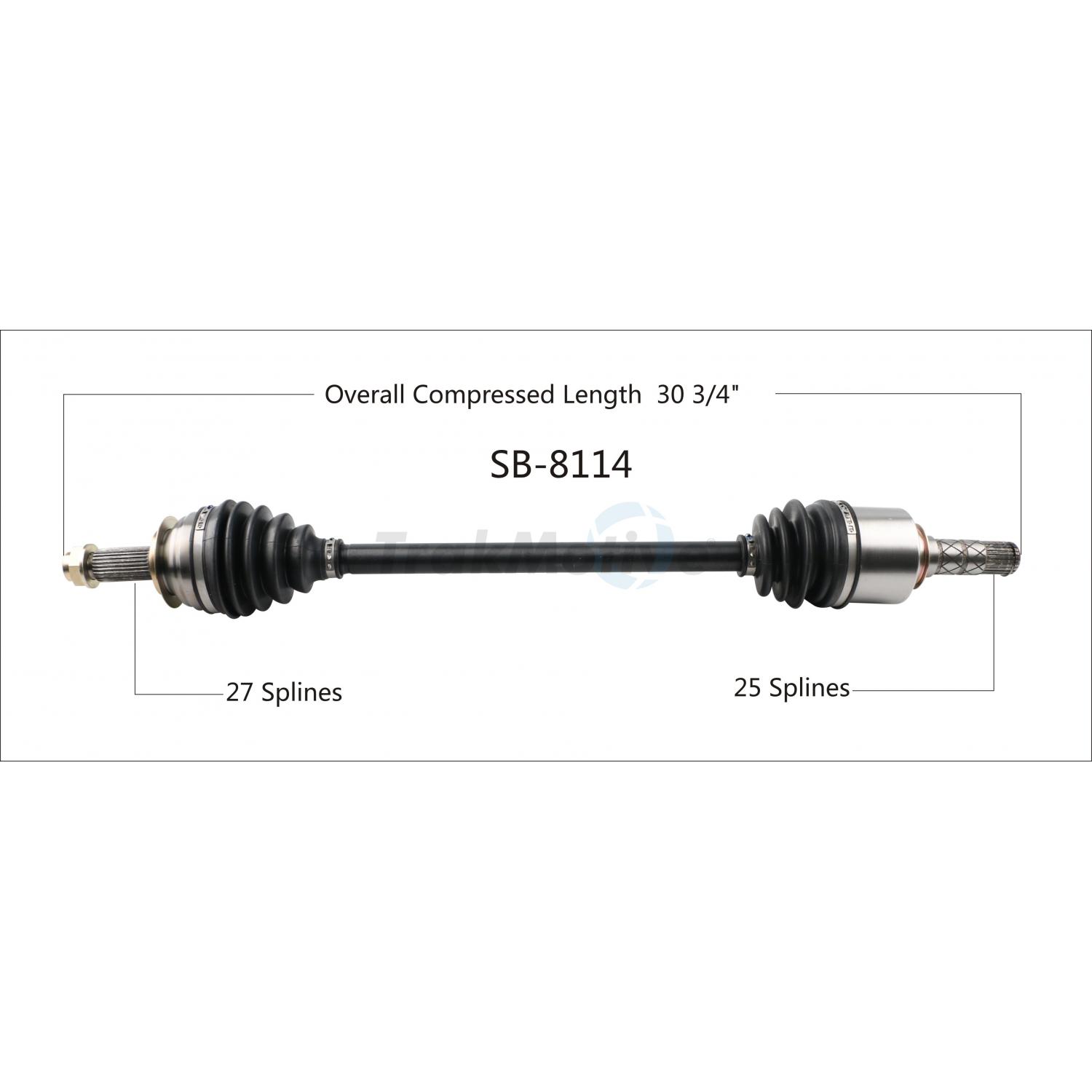 TrakMotive SB8114 - CV Axle Shaft TrakMotive SB8114 CV Axle Shaft product image 1 of 3
