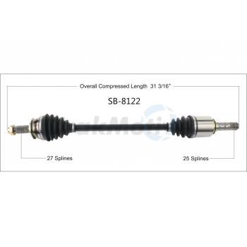 2014 Subaru Impreza CV Axle Shaft Front Left TrakMotive SB8122 image 1 of 3