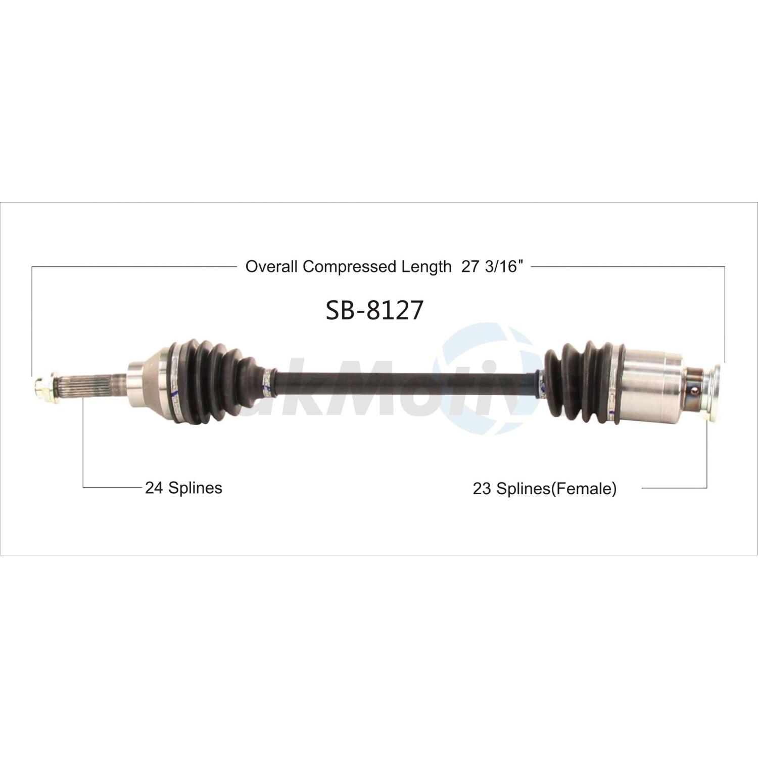 TrakMotive SB8127 - CV Axle Shaft TrakMotive SB8127 CV Axle Shaft product image 1 of 3