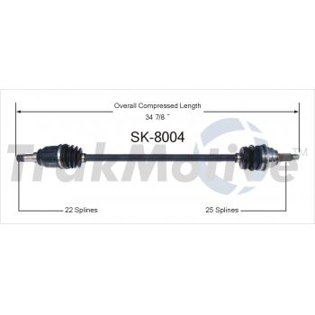 2000 Suzuki Esteem CV Axle Shaft Front Right TrakMotive SK8004 image 1 of 3