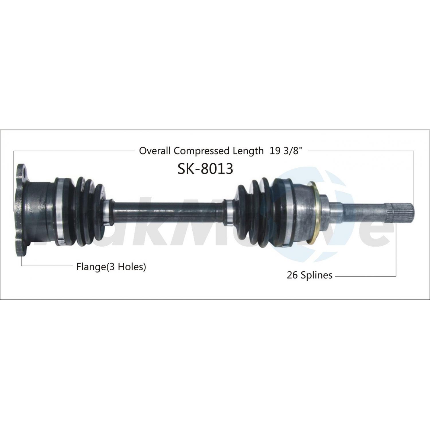TrakMotive SK8013 CV Axle Shaft product image 1 of 3