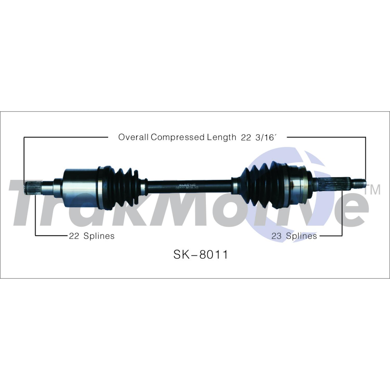 TrakMotive SK8036 - CV Axle Shaft TrakMotive SK8036 CV Axle Shaft product image 1 of 3