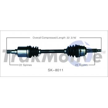 1993 Suzuki Swift CV Axle Shaft Front Left TrakMotive SK8036 image 1 of 3