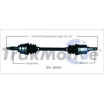 1993 Suzuki Swift CV Axle Shaft Front Left TrakMotive SK8040 image 1 of 3
