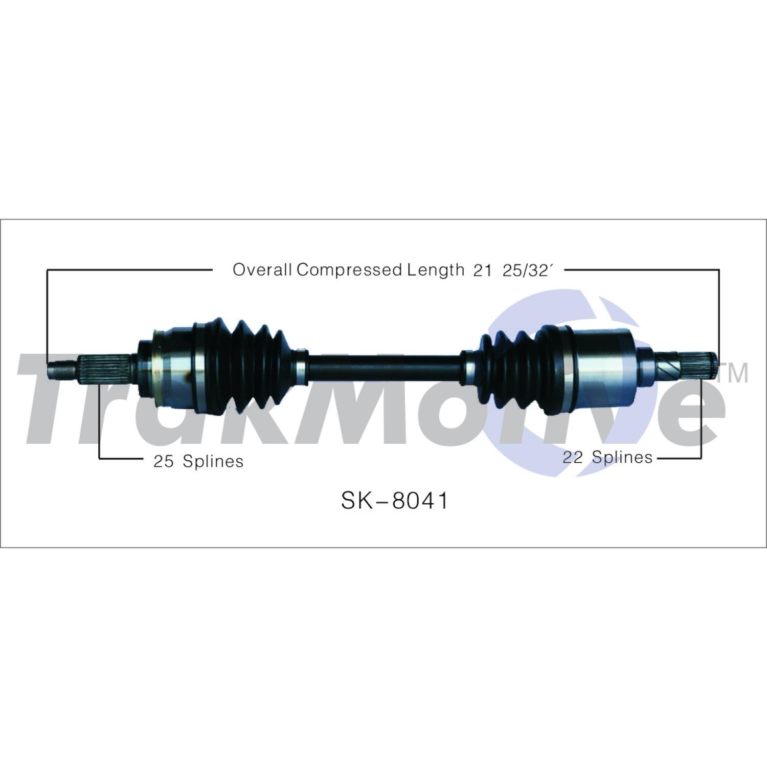 TrakMotive SK8041 - CV Axle Shaft TrakMotive SK8041 CV Axle Shaft product image 1 of 3