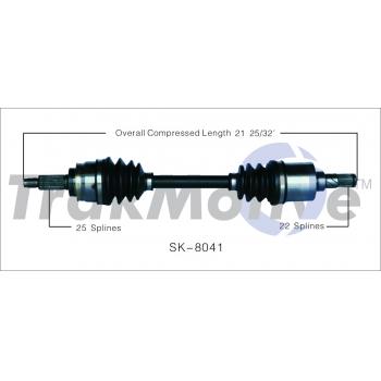 1993 Suzuki Swift CV Axle Shaft Front Left TrakMotive SK8041 image 1 of 3