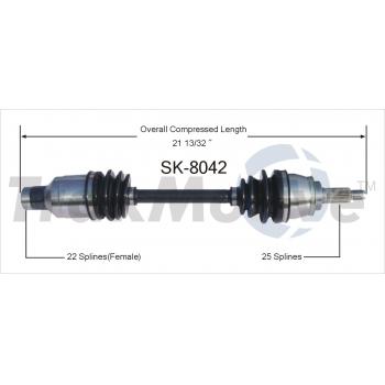 1993 Suzuki Swift CV Axle Shaft Front Right TrakMotive SK8042 image 1 of 3