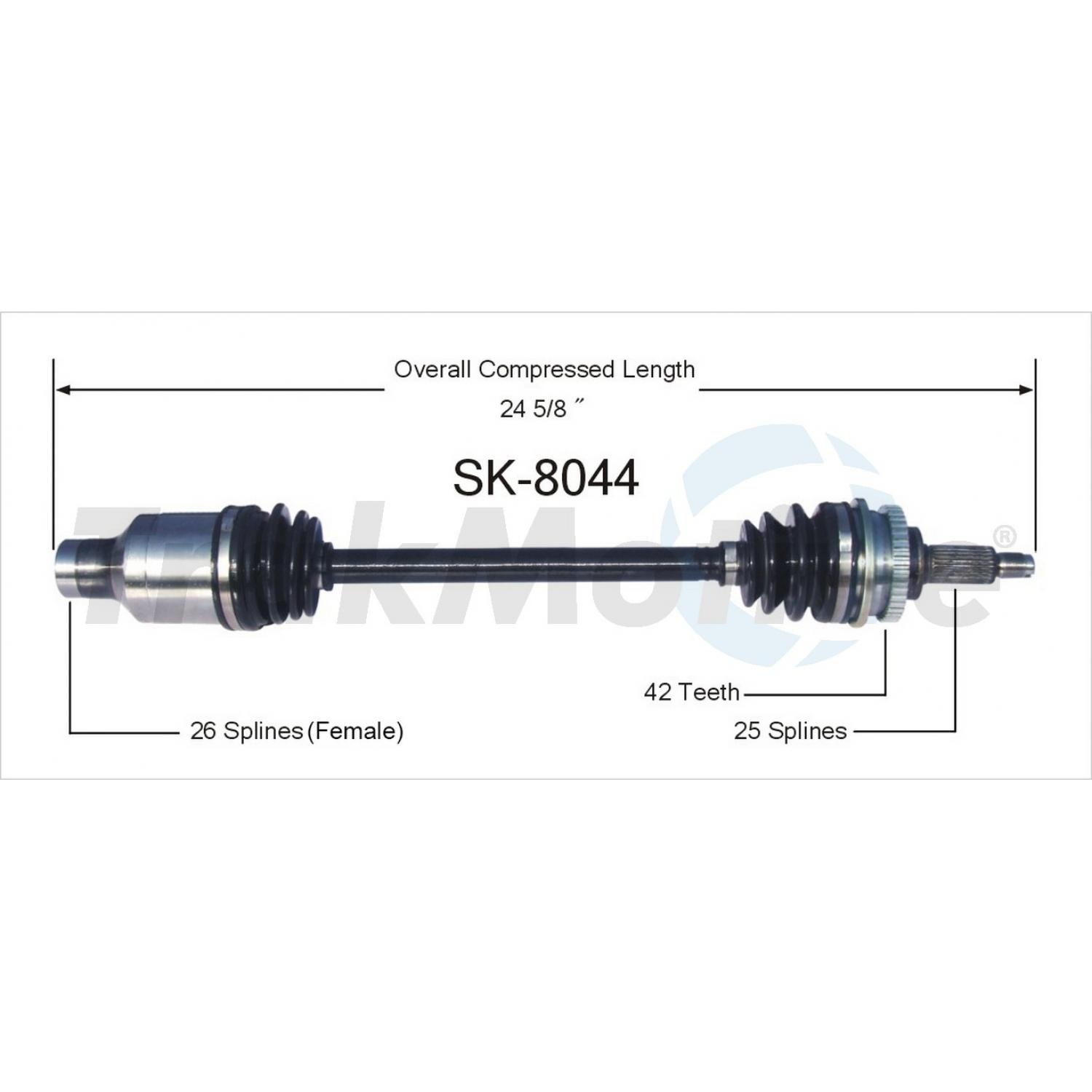TrakMotive SK8044 - CV Axle Shaft TrakMotive SK8044 CV Axle Shaft product image 1 of 3