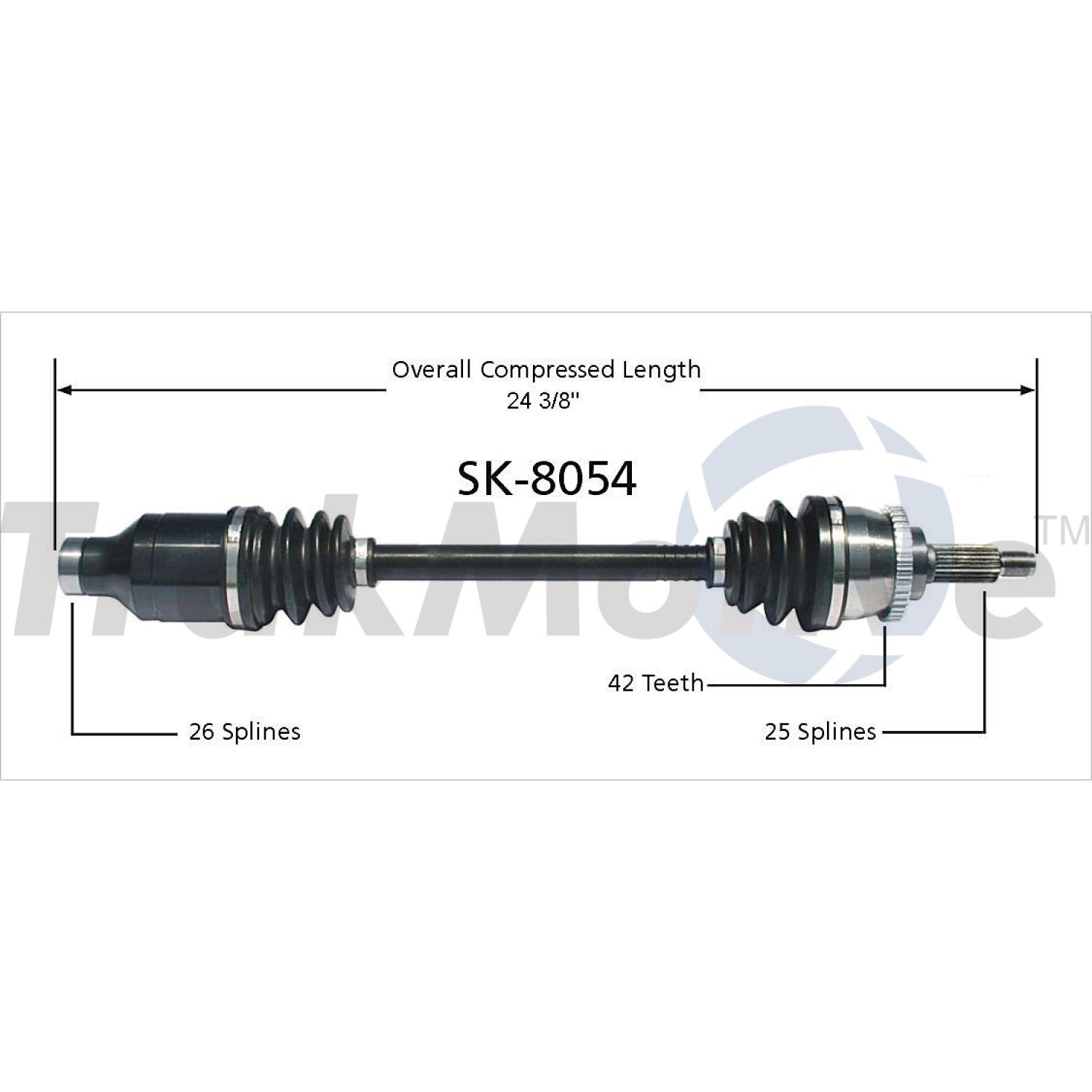 TrakMotive SK8054 - CV Axle Shaft TrakMotive SK8054 CV Axle Shaft product image 1 of 3