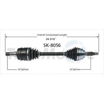 2005 Chevrolet Optra CV Axle Shaft