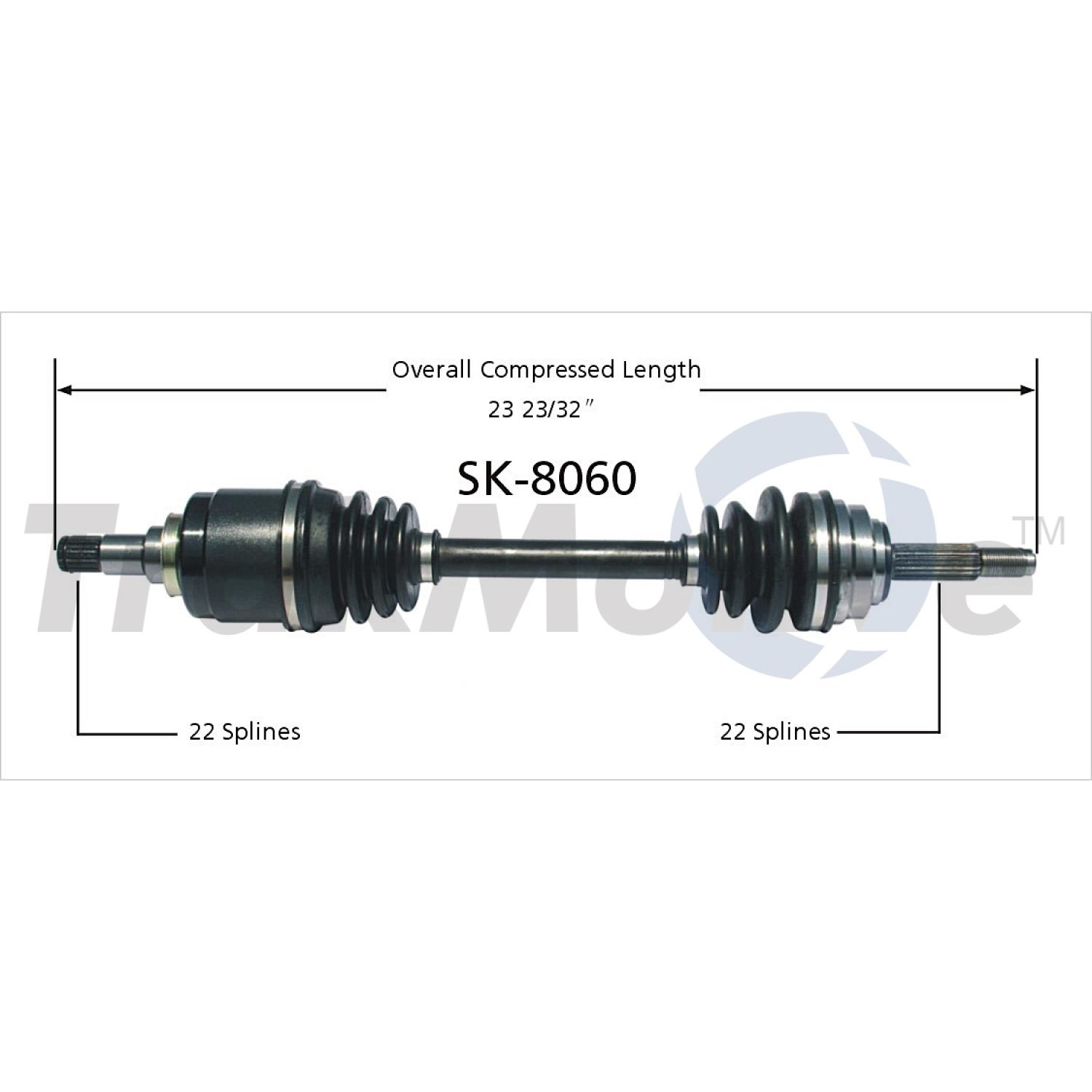 TrakMotive SK8060 - CV Axle Shaft TrakMotive SK8060 CV Axle Shaft product image 1 of 3