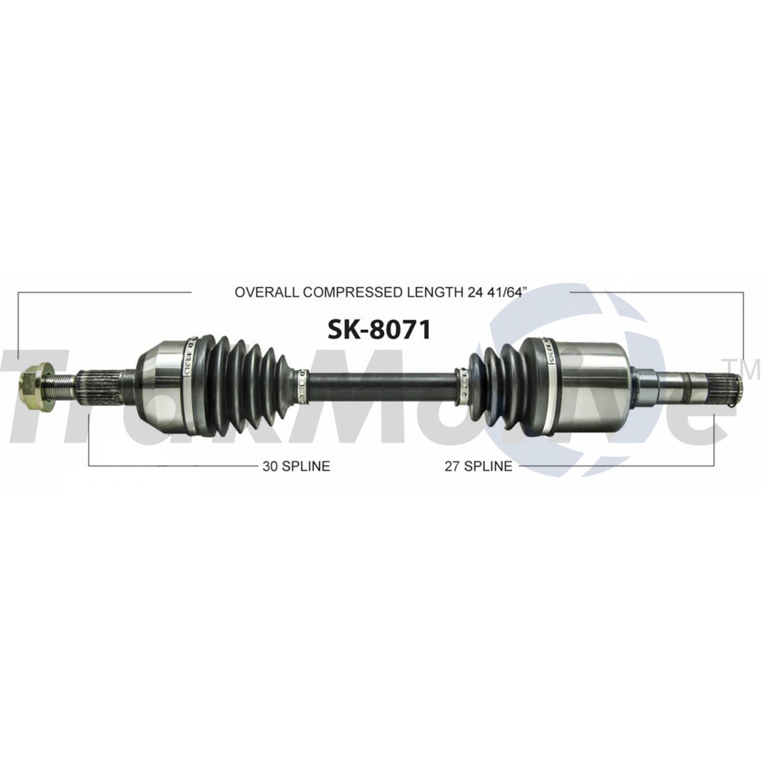 TrakMotive SK8071 - CV Axle Shaft TrakMotive SK8071 CV Axle Shaft product image 1 of 3