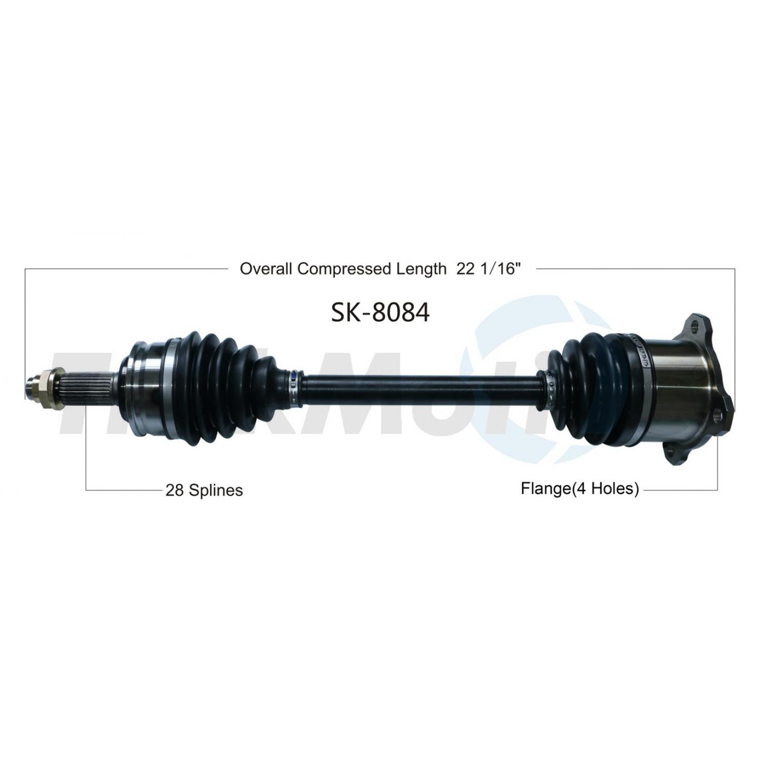 TrakMotive SK8084 CV Axle Shaft product image 1 of 3