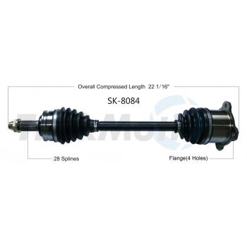 2008 Suzuki Grand Vitara CV Axle Shaft Front Left TrakMotive SK8084 image 1 of 3
