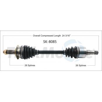 2009 Suzuki SX4 CV Axle Shaft