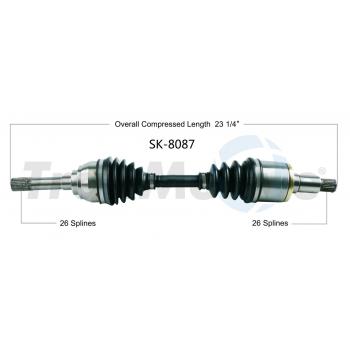 2005 Suzuki XL-7 CV Axle Shaft Front Right TrakMotive SK8087 image 1 of 3