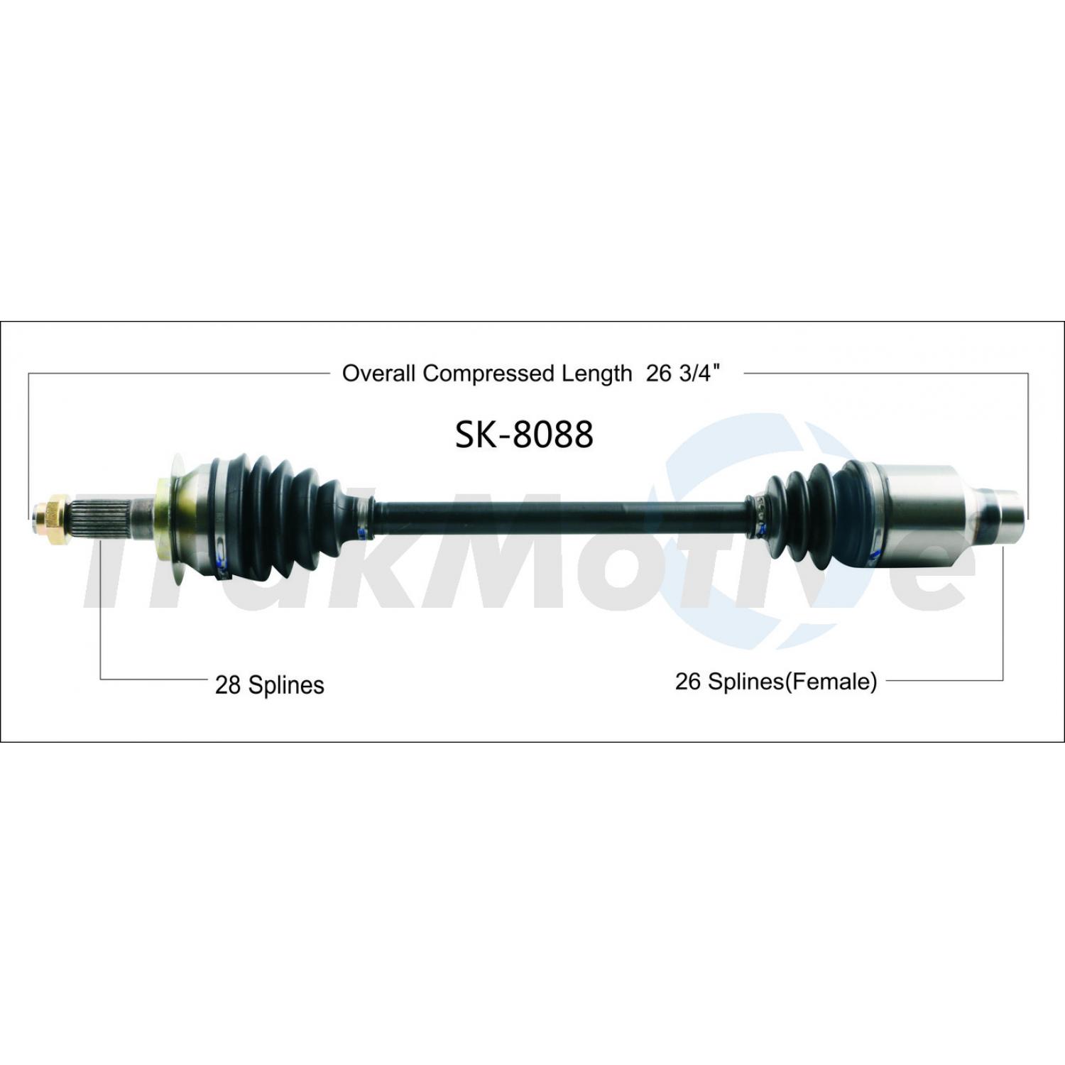 TrakMotive SK8088 - CV Axle Shaft TrakMotive SK8088 CV Axle Shaft product image 1 of 3