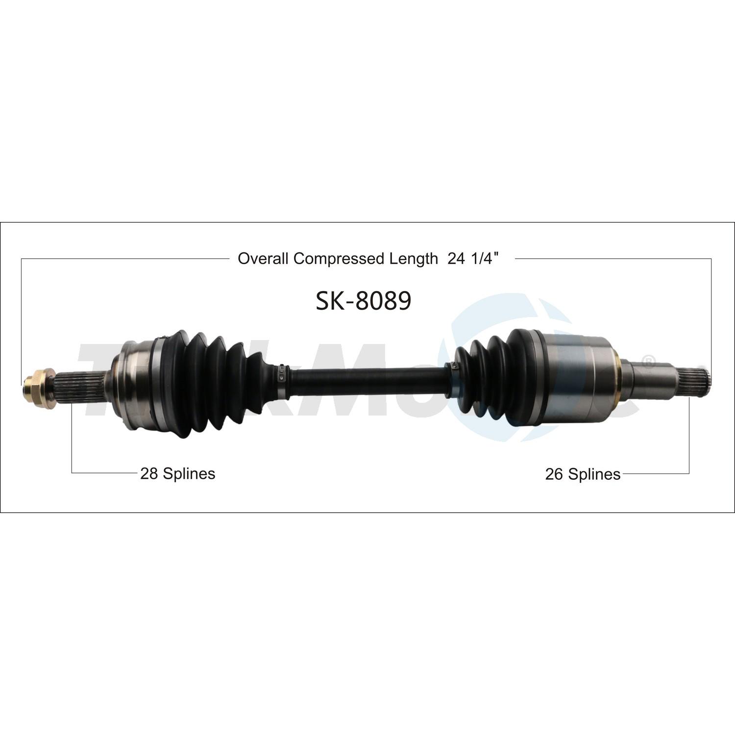 TrakMotive SK8089 - CV Axle Shaft TrakMotive SK8089 CV Axle Shaft product image 1 of 3