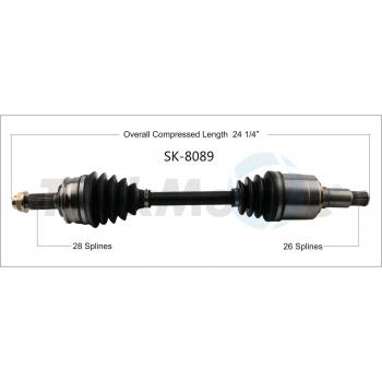 2008 Suzuki Grand Vitara CV Axle Shaft Front Right TrakMotive SK8089 image 1 of 3