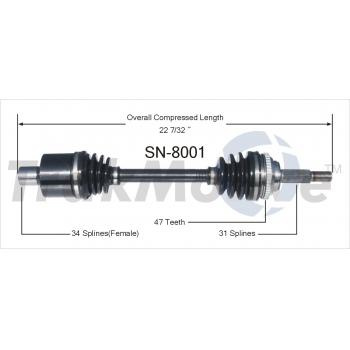 1991 Saturn SL2 CV Axle Shaft
