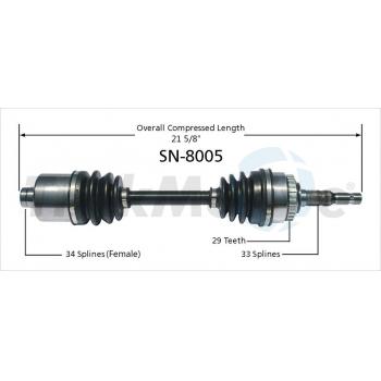 2002 Saturn L300 CV Axle Shaft