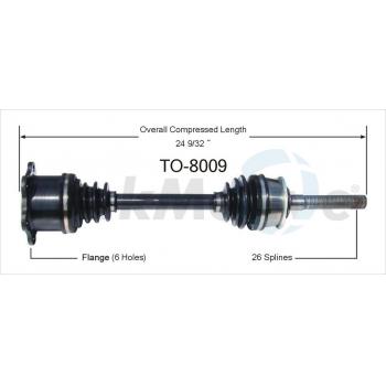1998 Toyota T100 CV Axle Shaft