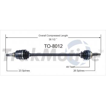 1997 Toyota Corolla CV Axle Shaft