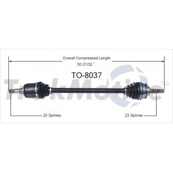 1988 Toyota Tercel CV Axle Shaft Front Left TrakMotive TO8037 image 1 of 3