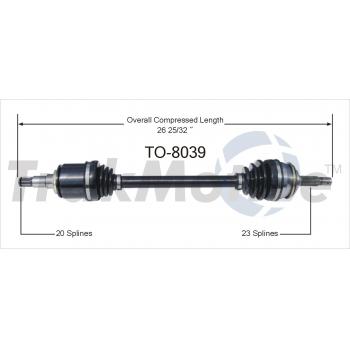 1988 Toyota Tercel CV Axle Shaft Front Right TrakMotive TO8039 image 1 of 3
