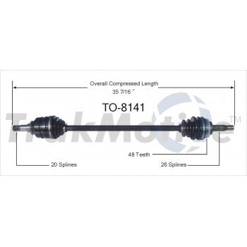 2002 Toyota Prius CV Axle Shaft