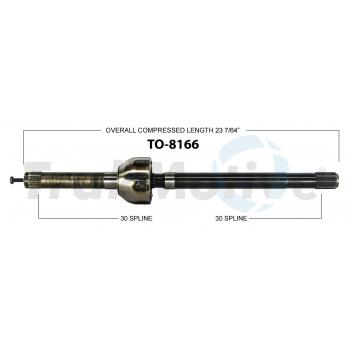 1983 Toyota Land Cruiser CV Axle Shaft Front Right TrakMotive TO8166 image 1 of 3