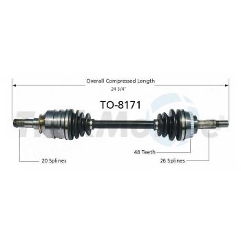 2004 Toyota MR2 Spyder CV Axle Shaft