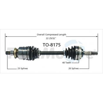 1989 Toyota Camry CV Axle Shaft Front Right TrakMotive TO8175 image 1 of 3