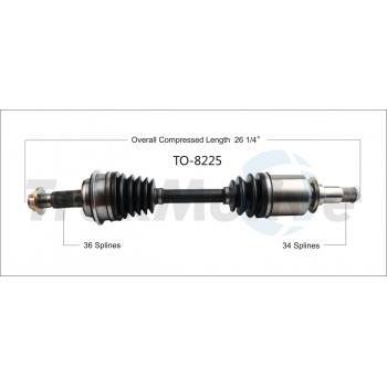 2011 Toyota Land Cruiser CV Axle Shaft